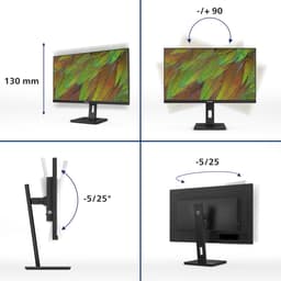 Philips 3000 series 27B1N3800/00 computer monitor 68,6 cm (27") 3840 x 2160 Pixels 4K Ultra HD LCD Zwart — thumbnail 5