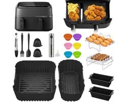 Airfryer Accessoireset - 24-delige set - multifunctioneel - BPA-vrij - siliconen en roestvrij staal — afbeelding 1