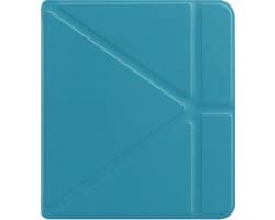 Hoesje Geschikt voor Kobo Libra Colour Hoes Book Case - Hoes Geschikt voor Kobo Libra Colour Hoesje Book Cover - Turquoise