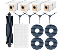 Accessoirepakket voor Eufy Omni C20 Robotstofzuiger - Hoofdborstel, Filter, Dweildoeken, Zijborstels, Stofzakken - Complete Reinigingsset