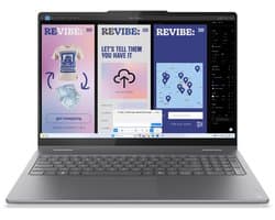 Lenovo Yoga 7 2-in-1 16ILL10 Copilot+ PC Intel Core Ultra 7 258V Hybride (2-in-1) 40,6 cm (16") Touchscreen 2.8K 32 GB LPDDR5x-SDRAM 1 TB SSD Wi-Fi 7 (802.11be) Windows 11 Home Engels Grijs