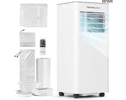 RFWR® Mobiele airconditioning 9000 BTU 4-in-1 - Koeler, Ontvochtiger, Ventilator, Slaapmodus voor Ruimtes tot 30 m²