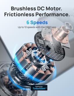 RFWR® Slimme plafondventilator met dimbaar LED-licht en stille motor, 132 cm voor binnen — thumbnail 4