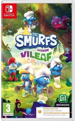 Nintendo Games Switch The Smurfs Mission Vileaf Smurftastic Edition Code In Box Transparant PAL — thumbnail 1