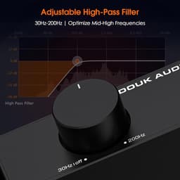 RFWR® Mini Stereo Versterker met Hoogdoorlaatfilter en TPA3255 Chips voor Deskstop Plankluidsprekers — thumbnail 5