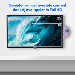 MEDION 59,9 cm (24 inch) Full HD TV (ingebouwde dvd-speler, ideaal voor camping, camper, vrachtwagen, tuin, 12V auto-adapter, Triple Tuner, HDMI, USB), MD 824001 — thumbnail 4