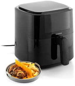 Pack Luchtfriteuse met mand en Opvouwbaar siliconen mandje voor airfryer InnovaGoods — thumbnail 1