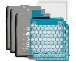 Filter set geschikt voor Miele CX1 Boost - CX FSF HEPA Fijnstoffilter Hygiëne filter (uitblaas) SF HY 60