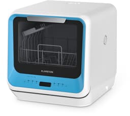 Klarstein Vaatwasser Amazonia Mini - Compact Aanrechtblad, 7 Programma's, 5L Tank of Directe Aansluiting, Energie-efficiëntieklasse D, Stil 58dB, Digitaal Display, Draagbaar Tafelblad voor Kleine Keukens, Blauw - Mini-Vaatwasser - voor Keuken — thumbnail 12