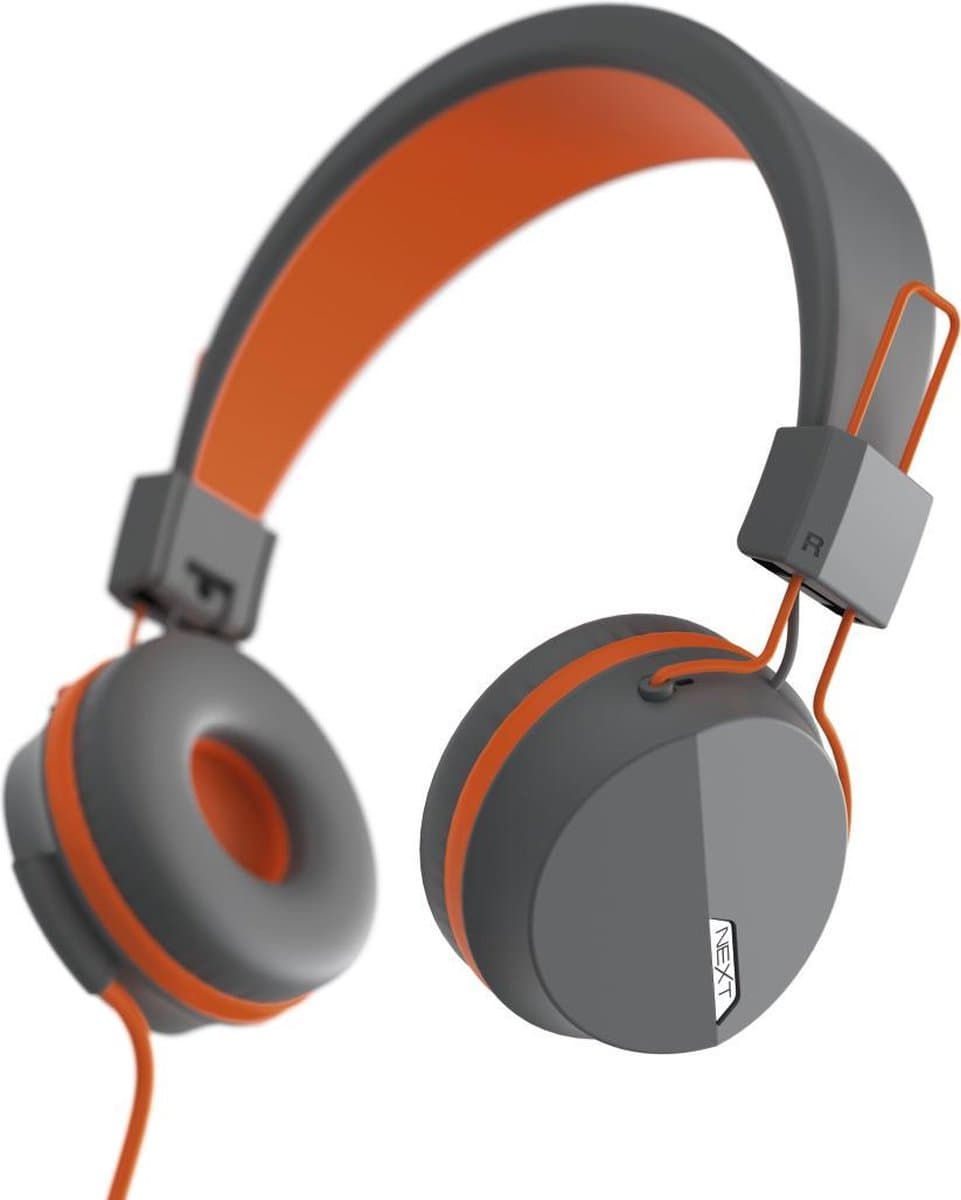 Hama 00184046 hoofdtelefoon/headset Bedraad Hoofdband Oproepen/muziek Grijs, Oranje — afbeelding 1