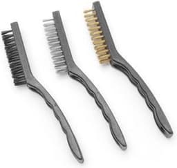 HENDI Set smalle grillborstels – staal, koper en nylon – 178 mm – 3 stuks — thumbnail 2