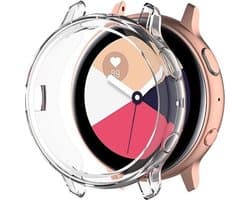 Hoesje Geschikt voor Samsung Galaxy Watch Active 2 40MM - Flexibel TPU Bumper - Clear