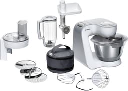 Bosch MUM5 - MUM58231 - Keukenmachine - 1000W - Keukenrobot - Keukenmixer - Mixer met Mengkom - 3,9L - Wit/Zilver — thumbnail 1