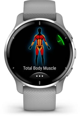 Garmin Venu 2 Plus Health Smartwatch - Amoled touchscreen - 9 dagen batterij - Spraakbesturing - Powder Gray — thumbnail 1