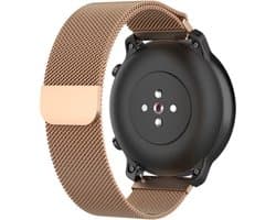Strap-it Milanees bandje 20mm - luxe smartwatch horlogeband geschikt voor Samsung Galaxy Watch 42mm / Active / Active2 - 40 & 44mm / Galaxy Watch 3 41mm / Gear Sport - Amazfit Bip / GTS 1-2-3-4 / GTR 42mm - rosé goud