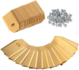 Omgoods - 30 Titanium Reservebladen voor Grasmaaier, Inclusief Schroeven — thumbnail 1