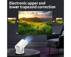 Mini projector met Wi-Fi - 1080P ondersteuning - 270° verstelbaar - ideaal voor thuisgebruik - SnelShoppen