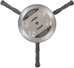 SnelShoppen - Professionele Grasmaaier Cutter - Onkruidborstel voor Elektrische Grasmaaier - Stalen Draad Borstelkop - 3 Snijkoppen - 150 mm Diameter — thumbnail 1