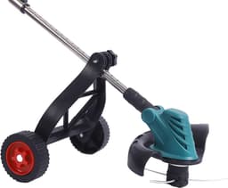 SnelShoppen - Graszager met Verstelbare Steun voor Grastrimmer met Wielen, Ondersteuningswiel voor Grasmaaier, Elektrische Borstelsnijder Accessoires — thumbnail 4