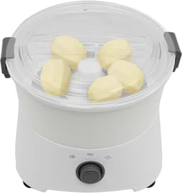 Elektrische Aardappelschilmachine - Automatische Schilmachine - Snel Groenten Schillen - Eén Knop Bediening - 1 kg Capaciteit - Wit — thumbnail 1