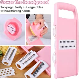 Groente Hakker - Keukenmachine Snijder - Maaltijden Bereiden - Anti-slip Grip - 32x11x13 cm - Blauw — thumbnail 5