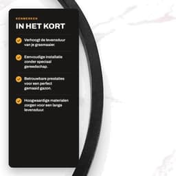 Aandrijfriem V-riem vervangend onderdeel - Binnenomtrek 750 mm - Buitenomtrek 772 mm - Breedte 10 mm - Compatibel met MTD/Troy-Bilt - Rubber/vezelmaterialen - Grasmaaier Riem — thumbnail 4
