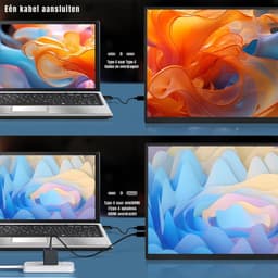 Ploutos® Portable Monitor - Ultra-Slank Tweede Scherm - Draagbare Monitor voor Laptop - Zwart - 36cm x 21cm x 1cm — thumbnail 3