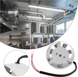 Kanaalventilator Afzuigkap - Inline Ventilator - Oliedampen Afvoeren - Sterke Wind - 100 Mm - Wit — thumbnail 2