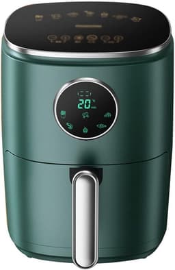 Heteluchtfriteuse - Fritesmachine - Gezond Bakken - Olievrij en Draagbaar - 3.6 Liter - Groen — thumbnail 1