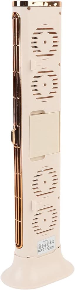 Kleine Torenventilator - USB Bureauventilator - Koel Comfort Binnen - Bladloos Veilig Ontwerp - 39x12x8 cm - Beige — thumbnail 5