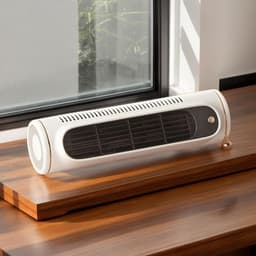 Bladloze Torenventilator - Persoonlijke Circulator - Ruimte Koelen - Stille Luchtstroom - 29x9x29 cm - Wit — thumbnail 4