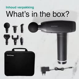 Massage Gun - Spierstimulator Apparaat - Spierherstel Ontspanning - 30 Intensiteitsstanden - 28 x 24 x 11 cm - Zwart — thumbnail 2