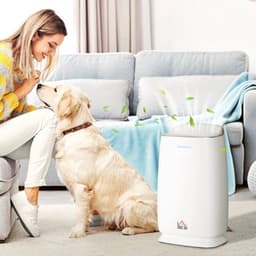 Luchtreiniger - Air cleaner - Airpurifier - Air purifier met HEPA Filter - 3 lagen CADR 220 m³/u tot 28 m² - ABS en PP - 45W - Wit — thumbnail 4