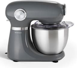Keukenmachine - Mixer Banket - Bakken Ingrediënten - Planetair Systeem - 5 Liter Kom - Grijs — thumbnail 1