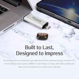 Externe SSD - Draagbare Opslag - Bestanden Overzetten - Hoge Snelheid - 1 TB - Zilver — thumbnail 5