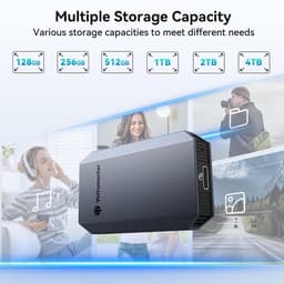 Externe SSD - Snelle Opslag - Data Overzetten - Hoge Snelheid - 1 TB - Zilver — thumbnail 4