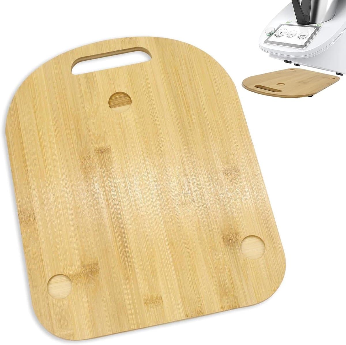 Keukenmachine Rolplank - Mobiele Keukenmachine - Keuken Werkblad - Massief Eiken Hout - 38x31cm - Natuurlijk Hout — afbeelding 1