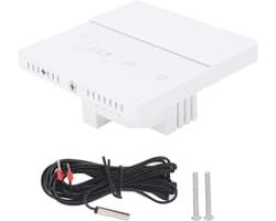 Slimme Thermostaat - Temperatuurregelaar WiFi - Energie Besparen - LCD Touchscreen Bediening - AC90-240V - Wit