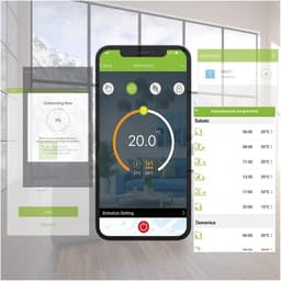 Digitale Thermostaat - Slimme WiFi Regelaar - Temperatuur Beheer - 4.8-inch LCD Kleurenscherm - 12.7 x 4.0 cm - Zilver — thumbnail 3