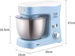 Staande Mixer - Keukenmixer - Bakken en Koken - 6 Snelheden - 3.5L Kom - Roze — thumbnail 3