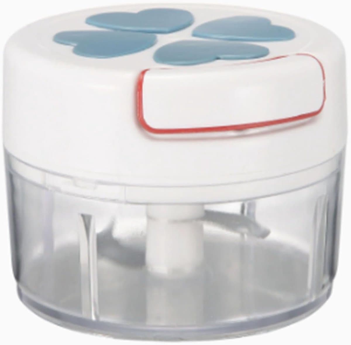 Handmatige Keukenmachine - Knoflookmolen Hakker - Snel Ingrediënten Snijden - Roestvrijstalen Messen - Compact Formaat - Blauw — afbeelding 1