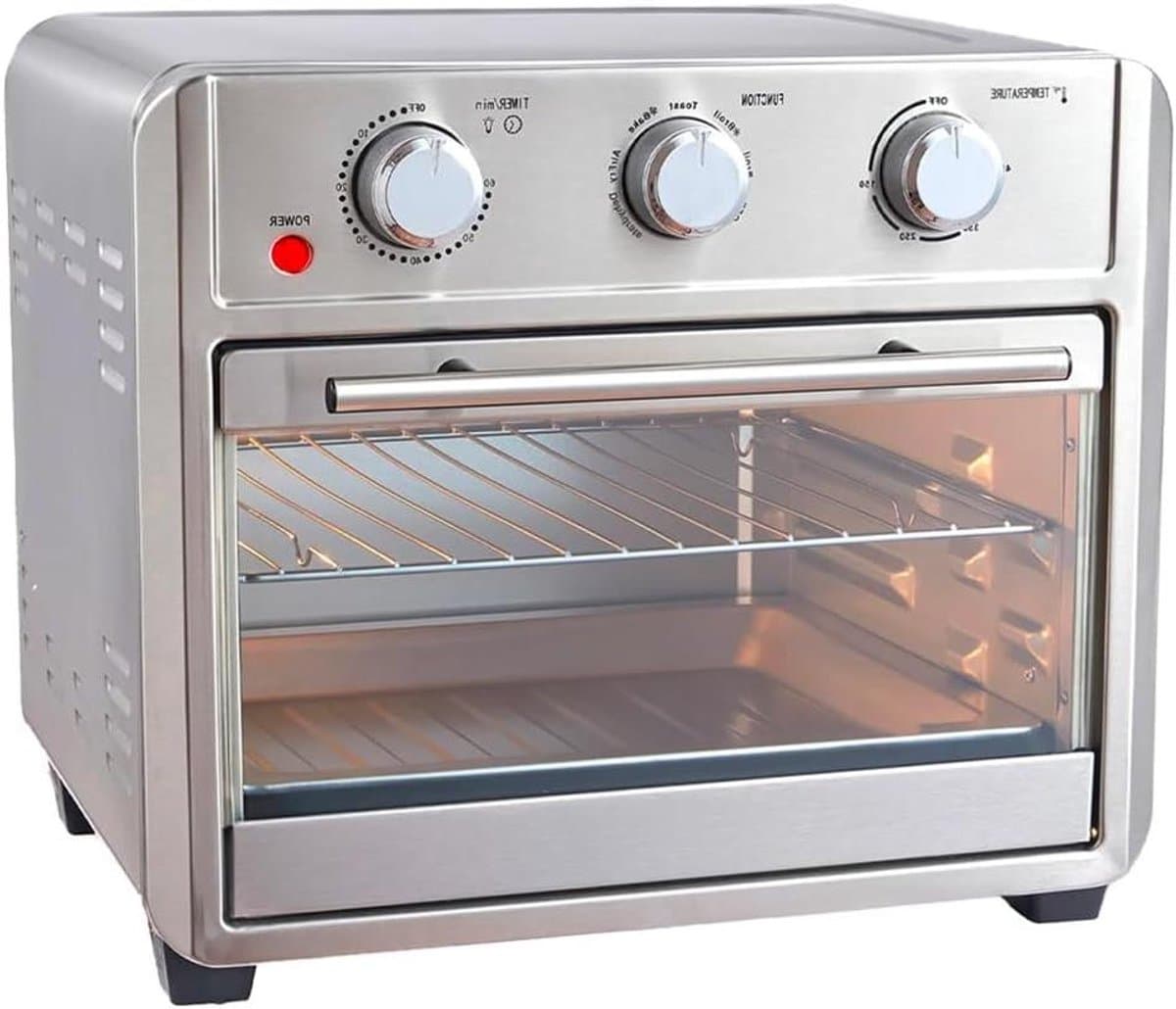 Heteluchtfriteuse Oven - Airfryer Keuken - Grote Maaltijden Bereiden - Snelle Gelijkmatige Kook - 22 Liter - Zwart — afbeelding 1