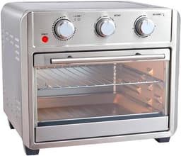 Heteluchtfriteuse Oven - Airfryer Keuken - Grote Maaltijden Bereiden - Snelle Gelijkmatige Kook - 22 Liter - Zwart — thumbnail 1
