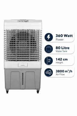 Asir - Aircooler/Luchtverkoeler - 100% ABS - 72.2 x 45.3 x 141.6 cm — thumbnail 1