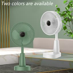 Draagbare opvouwbare ventilator voor thuis, op de camping, buiten en op kantoor; compact en duurzaam — thumbnail 2