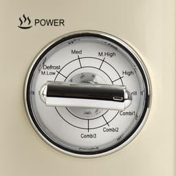 RFWR® Vintage magnetronoven 20 liter - 700W + 800W, crème — thumbnail 3