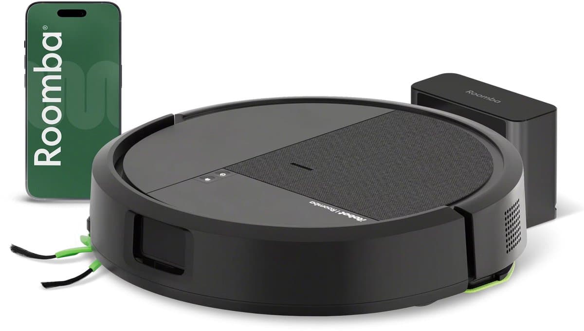 iRobot – Roomba® 115 Combo Robot - Robot stofzuiger met dweilfunctie – 15.000 Pa - Zwart — afbeelding 1