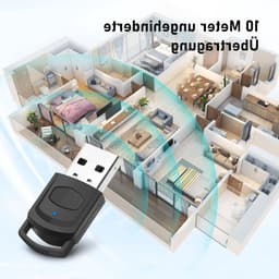 Bluetooth USB Audio Adapter voor PS5, PS4 en PC - Draadloze Dongle met Mini Microfoon, Plug & Play voor Gaming en Muziekstreaming — thumbnail 3