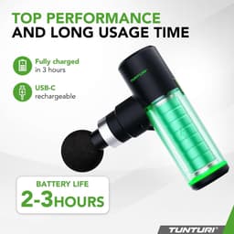 Thijox - Massage Gun Mini - Draadloze Spiermassageapparaat - Compact - Ideaal voor Thuis, Sport en Ontspanning - Verlicht Spierpijn en Stijfheid - Zwa — thumbnail 2