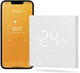 SnelShoppen - Slimme Thermostaat voor Vloerverwarming, Wifi, Digitale Verwarmingsthermostaat, Compatibel met Alexa en Google Home, Waterbestendig, Per — thumbnail 1
